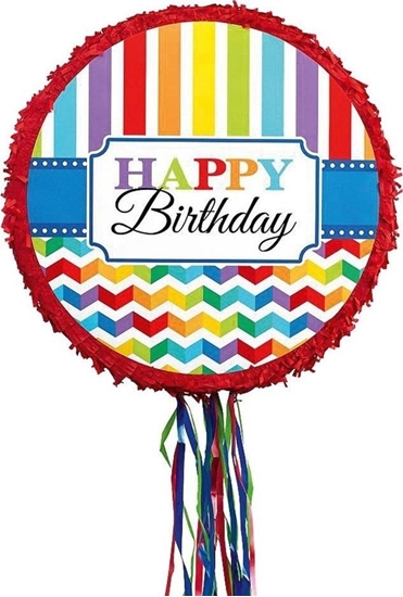 Picture of Piniata Birthday Brights papier / plastik 45x45x8, EDUKAMP