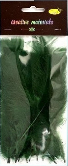 Picture of Piórka mikkie ciemnozielone 15szt