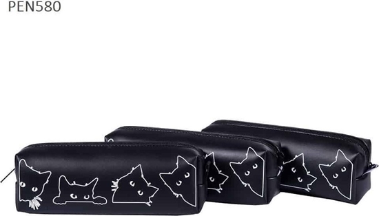 Изображение Piórnik jednokomorowy Koty kontury