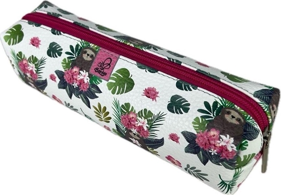 Изображение Piórnik prostokt kostka Leniwce girls