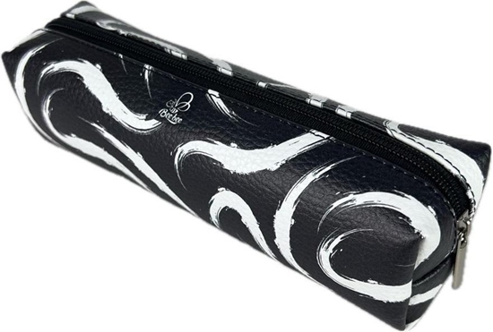 Изображение Piórnik prostokt kostka Maziaje czarne