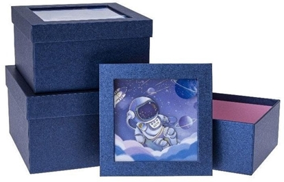 Attēls no Piórnik Rozette Pudeko prezentowe dziecice 3szt kosmos ROZETTE