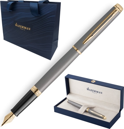 Picture of Pióro Wieczne Waterman Hemisphere Stone Grey GT 2217943 Etui + Torebka