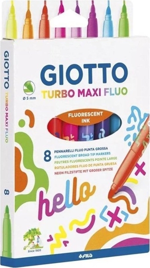 Изображение Pisaki Turbo Maxi Fluo 8 kolorów