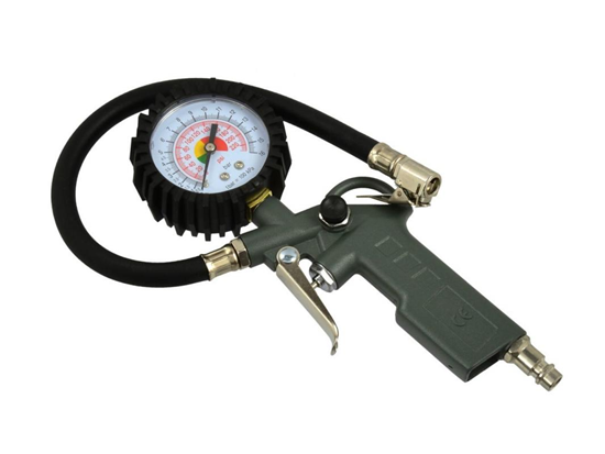 Picture of Pistole riepu pumpēšanai ar manometru 63mm 0-12 Ba