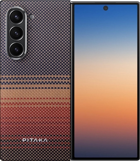 Picture of Pitaka MagEZ Case 5 for Samsung Galaxy Z Fold6 Black/Grey Twill