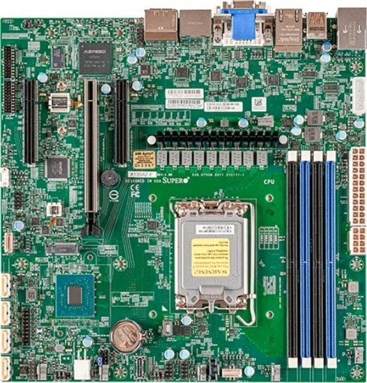 Picture of Pyta gówna SuperMicro Supermicro Mainboard X13SAZ-F-B micro-ATX Single Sockel 1700 DDR5-only Bulk