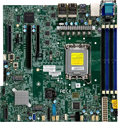 Attēls no Pyta gówna SuperMicro Supermicro Mainboard X13SCH-LN4F micro-ATX Sockel 1700 DDR5-only Bulk