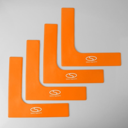 Изображение Plakanie lauka marķieri - stūri 25x25 cm 4 gab. spilgti oranži SMJ sport ZPN-O