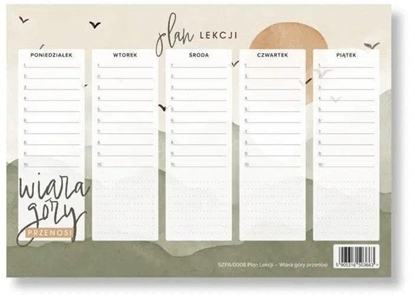 Picture of Plan lekcji - Wiara góry przenosi