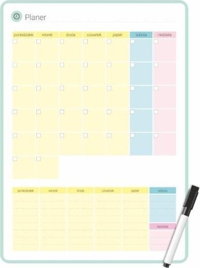 Picture of Planer magnetyczny miesiczny pastel 35x25cm