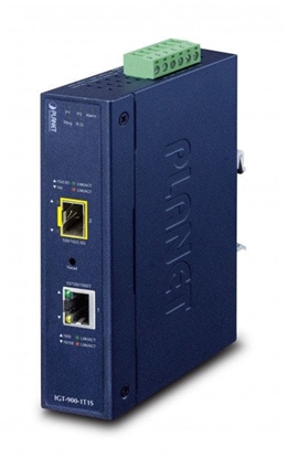 Picture of PLANET Industrial 1-Port konwerter sieciowy Wewntrzny Niebieski