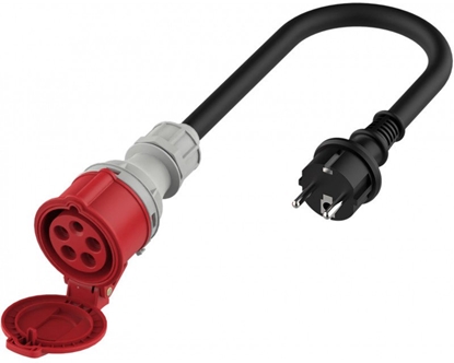 Attēls no PLATINET EV ADAPTER 11KW CEE female to 3.5KW Schuko plug single-phase, max 3.68KW @16A,0.2M