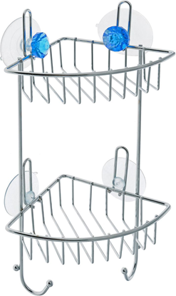 Picture of Plaukts stūra 2-stāvīgs Kristall hromēts