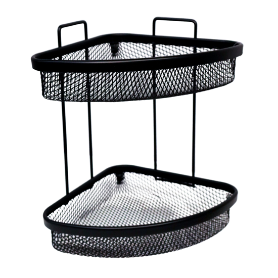 Picture of Plaukts stūra divstāvīgs 236x236x320mm, melns