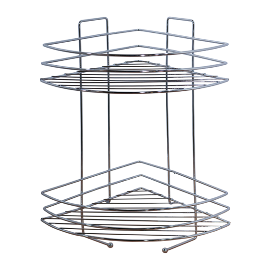 Picture of Plaukts stūra divstāvīgs 23x32x43cm, hromēts