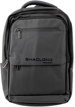 Picture of Plecak Miejski Biznesowy USB Kiesze Na Laptopa Czarny 16L