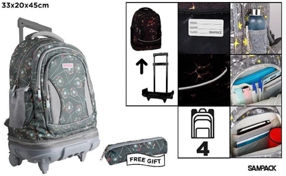 Picture of Plecak ze stelaem i kókami 4 komory + piórnik