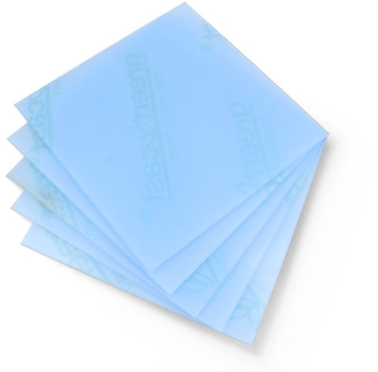 Изображение Plexi fluo niebieska wylewana - 3mm - 200x200mm - 5szt.}