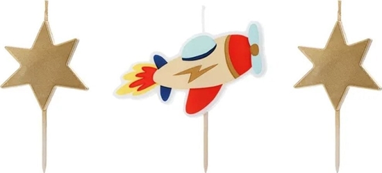 Изображение Plus Plus wieczki urodzinowe Roboty Drogowe 3-4,5cm 3szt.