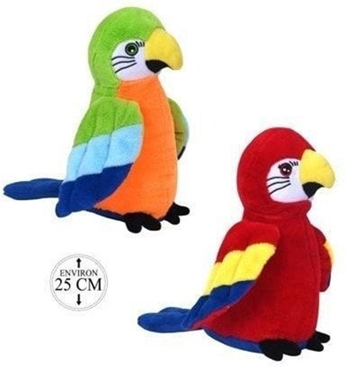 Attēls no Pluszak Bozami Papuga 25cm mix