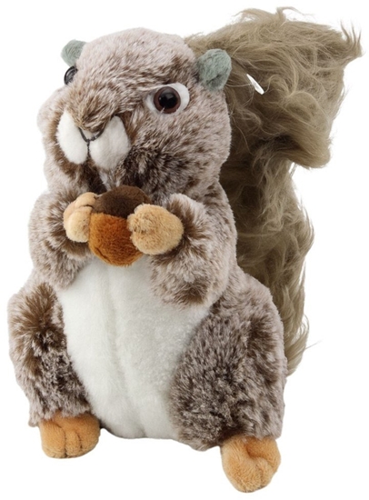 Picture of Pluszowa Maskotka Przytulanka Wiewiórka Z Orzeszkiem Brzowa 18cm LEAN Toys