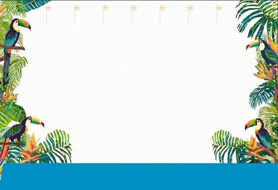 Picture of Podkad na biurko notes B3 - tropiki