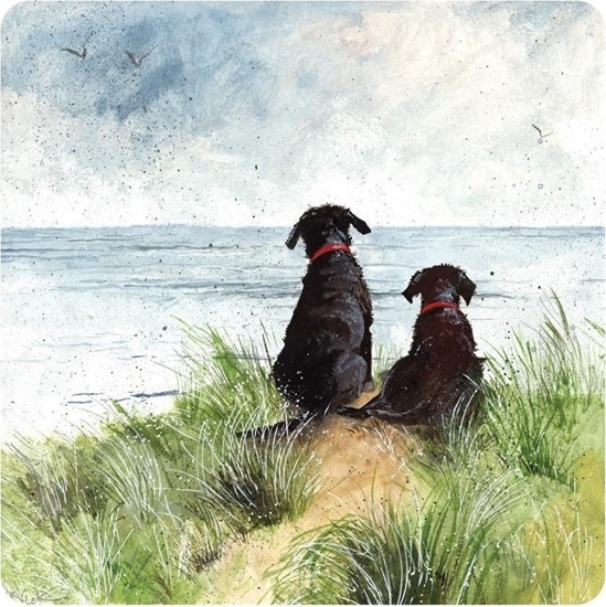 Picture of Podkadka pod kubek C146 Psy na wydmach