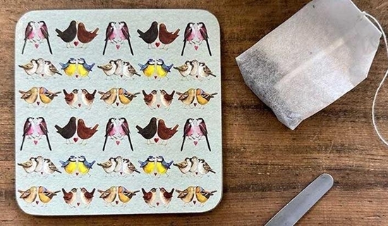 Picture of Podkadka pod kubek C241 Pary ptaszków