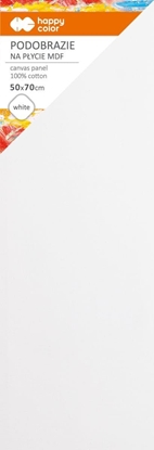 Picture of Podobrazie baweniane 50x70 impregnowane biae tablica malarska MDF 4mm