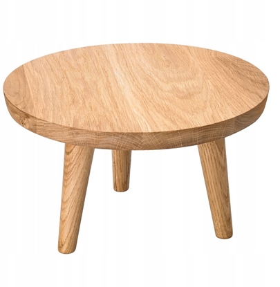 Изображение Podstawa dbowa okrga wysoka, r. 28 cm