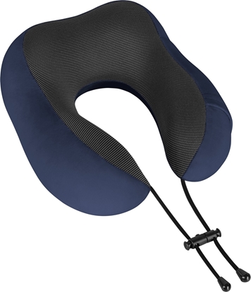 Изображение Poduszka turystyczna - podróna z pianki MEMORY, REBEL ACTIVE , kolor niebieski