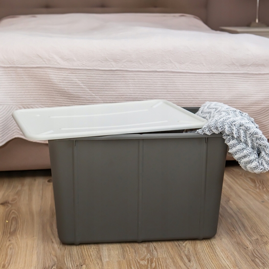 Изображение Pojemnik 60L BranQ Velur jasny szary