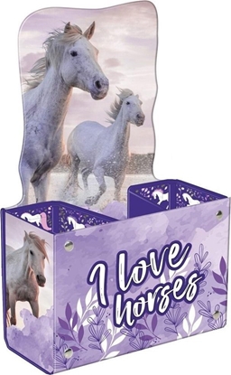 Picture of Pojemnik na przybory szkolne Konie 25 DERFORM