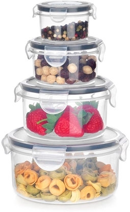 Attēls no Pojemniki na ywno z pokrywk i uszczelk 4 szt.