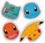 Изображение POKÉMON 4-pack erasers - 4 shaped erasers, packed in acetate box with eurohole (size of box 5.2 x 16 cm)