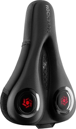 Picture of Pokrowiec na siodeko el pianka + osona przeciwdeszczowa - czarno-czerwony ROCKBROS