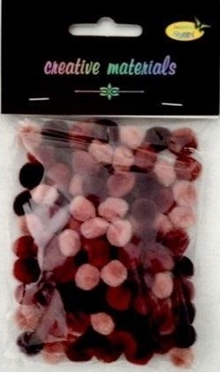 Attēls no Pomopmy akrylowe brzowa 10mm 100szt