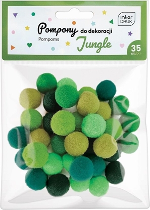 Picture of Pompony do dekoracji 35 sztuk Jungle