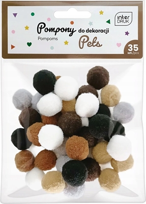 Picture of Pompony do dekoracji 35 sztuk Pets