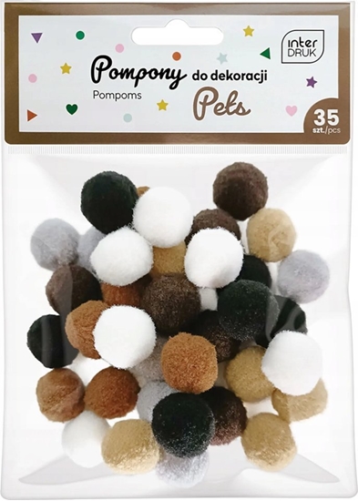 Picture of Pompony do dekoracji 35 sztuk Pets