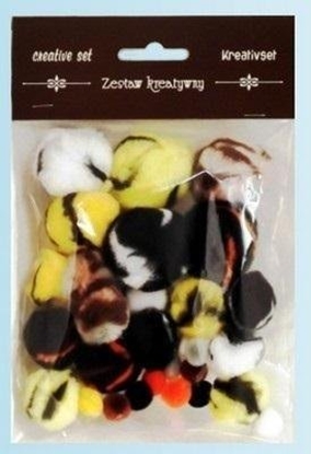 Picture of Pompony kolorowe 10-38mm 30szt