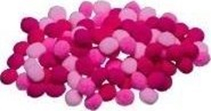 Picture of Pompony róowe 10mm 100szt
