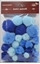 Изображение Pompony tonacyjne niebieskie 15-40mm 30szt