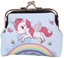 Picture of Portfelik Dziecicy Jednoroec Tcza Niebieski Metalowy Zatrzask 10x9cm