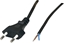 Picture of POSAC-CEE7/16BK16: POS AC cable CEE7/16-YJ01[2,5A]-tinned ends H03VVH2-F2G0,75 L=1600 black