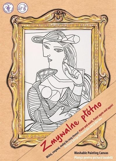 Изображение Pótno biae Kobieta w fotelu Funny Mat STRIGO