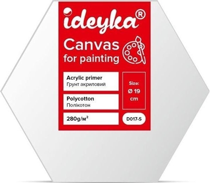 Picture of Pótno malarskie na blejtramie szecioktnym 19cm