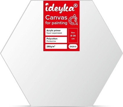 Picture of Pótno malarskie na szecioktnym blejtramie 39cm