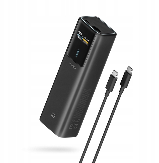 Picture of Powerbank Cuktech CKPB100PGLBL 150W 10000mAh USB-C USB-A - czarny
